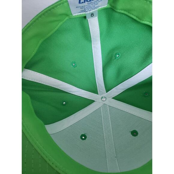 Lids Hat Cap Blank Grandslam Fitted Size 8 Lime Green - Picture 6 of 7